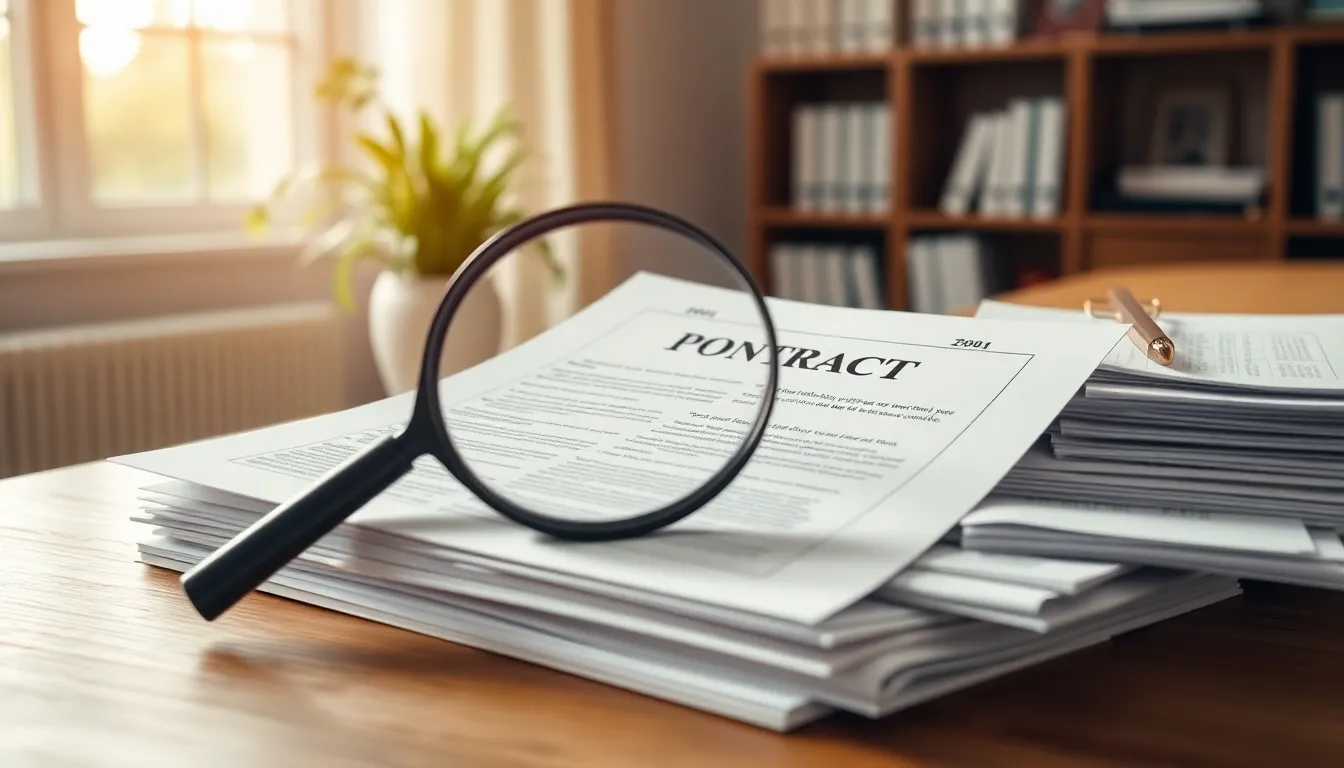 전세 계약서와 확정일자 도장